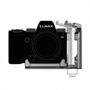 NICEYRIG L-bracket, L-konzol vakupapucs foglalattal Panasonic Lumix S5 kamerához (405)-4