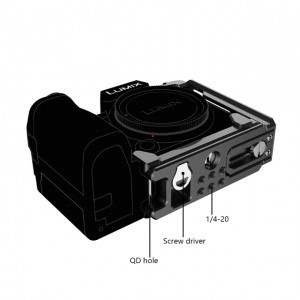 NICEYRIG L-bracket, L-konzol vakupapucs foglalattal Panasonic Lumix S5 kamerához (405)-5