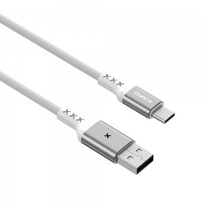KAKU Voice Reaction USB - USB Type-C 3.2A 1m kábel fehér (KSC-114)