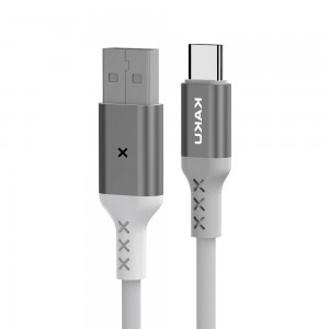 KAKU Voice Reaction USB - USB Type-C 3.2A 1m kábel fehér (KSC-114)