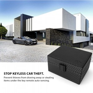 Tech-Protect V3 RFID blokkoló tok autó kulcshoz szénszál mintás
