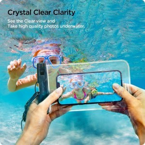 Spigen A601 Univerzális Vízálló Tok 2x Crystal Clear (AMP03098)-5