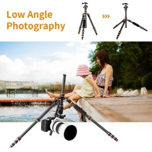 KF Concept BA225 karbon fényképező állvány, tripod gömbfejjel-3