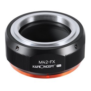 KF Concept M42-FX PRO M42 bajonett adapter - Fuji X vázakra (KF06.434)-5