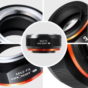 KF Concept M42-FX PRO M42 bajonett adapter - Fuji X vázakra (KF06.434)-1