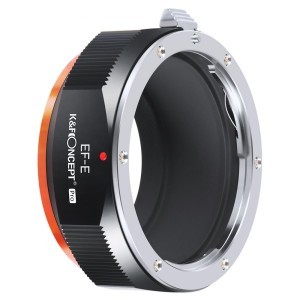 KF Concept EF-E PRO Canon EF bajonett adapter - Sony E vázakra (KF06.437)-0