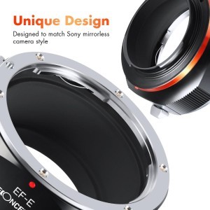 KF Concept EF-E PRO Canon EF bajonett adapter - Sony E vázakra (KF06.437)-3