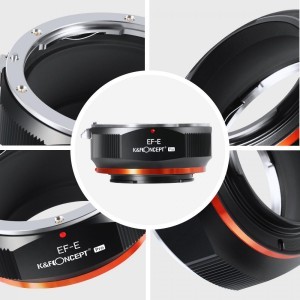 KF Concept EF-E PRO Canon EF bajonett adapter - Sony E vázakra (KF06.437)-1