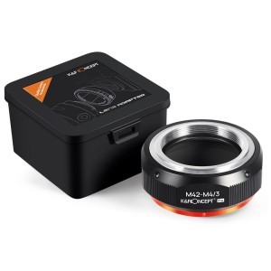 KF Concept M42-M4/3 PRO M42 bajonett adapter - Micro 4/3 vázakra (KF06.441)-1
