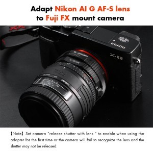 KF Concept NIK(G)-FX PRO Nikon G bajonett adapter - Fuji X vázakra (KF06.443)-2