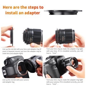 KF Concept M42-EF PRO M42 bajonett adapter - Canon EF vázakra (KF06.444)-4
