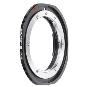 KF Concept NIK-EF PRO Nikon F bajonett adapter - Canon EF vázakra (KF06.448)-0