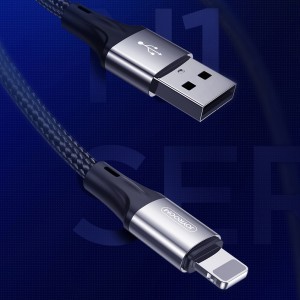 Joyroom USB - Lightning kábel 3A 1m fekete (S-1030N1)