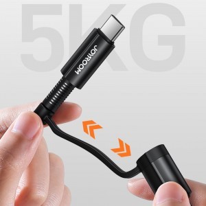 Joyroom 4in1 USB Type-C/ USB-A / Lightning kábel QC PD 3A 60W 1.2m zöld (S-1230G3)