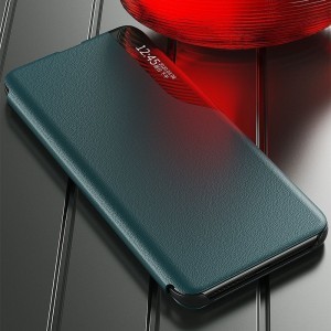 Xiaomi Redmi Note 9T 5G Eco Leather View Case intelligens fliptok piros