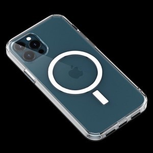 iPhone 12 mini Joyroom Michael Series mágneses tok (MagSafe kompatibilis) átlátszó (JR-BP746)