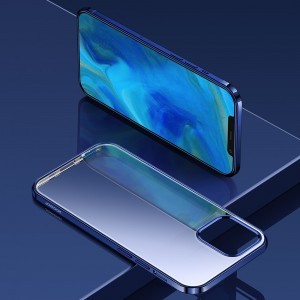 iPhone 12/ 12 Pro Joyroom New Beauiful Series electroplate tok kék (JR-BP795)