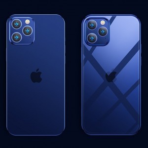 iPhone 12/ 12 Pro Joyroom New Beauiful Series electroplate tok kék (JR-BP795)