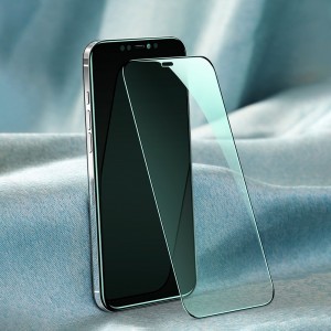 iPhone 12/ 12 Pro Joyroom Knight Series 2,5D KIjelzővédő üvegfólia Anti-Blue szem védelemmel fekete (JR-PF599)