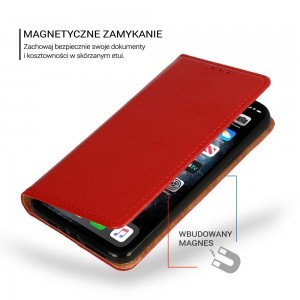 Samsung S21 Book Special bőr fliptok piros