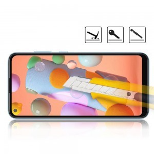 5D Full Glue kijelzővédő üvegfólia SAMSUNG GALAXY A11 / M11 fekete