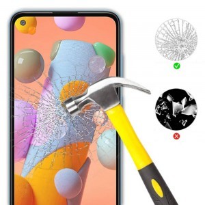 5D Full Glue kijelzővédő üvegfólia SAMSUNG GALAXY A11 / M11 fekete