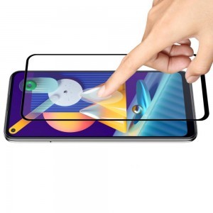 5D Full Glue kijelzővédő üvegfólia SAMSUNG GALAXY A11 / M11 fekete