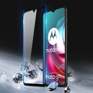 Motorola Moto G10 / G30 5D Full Glue kijelzővédő üvegfólia fekete
