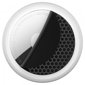 Spigen AirSkin Hydrogel Apple AirTag fólia 4 x 2 db szénszálmintás fekete (AFL03161)