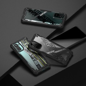 Xiaomi Redmi Note 10 / Redmi Note 10S Ringke Fusion X Design PC és TPU tok fekete (XDXI0030)
