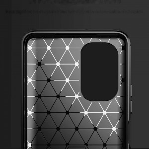 Carbon szénszál mintájú TPU tok Xiaomi Poco F3 fekete