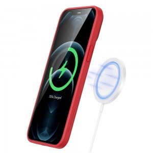 iPhone 12 Pro ESR Cloud Soft MagSafe tok piros