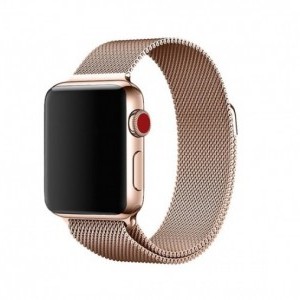 Apple Watch (42/44/45 mm) Xprotector Milánó szíj rózsa arany (116032)
