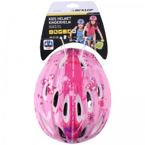 Dunlop gyerek kerékpáros bukósisak rózsaszín