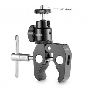 SmallRig Super Clamp, rögzítő satu mini gömbfejjel 1/4-es csatlakozással (1124)-4