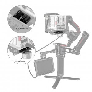 SmallRig Manfrotto gyorscseretalp DJI RS 2/RSC 2/Ronin-S gimbalhoz (3158B)-5