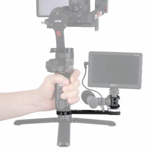 NICEYRIG oldalsó hosszabbító hármas vakupapucs elosztó adapterrel DJI Ronin-S/Ronin-SC, Zhiyun Crane2/Crane V2/Zhiyun Weebill, MOZA gimbalhoz (391)-3