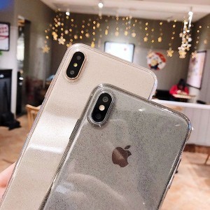 iPhone 12/12 Pro Crystal Glitter tok ezüst