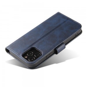 Samsung A42 5G Elegant mágneses bőr fliptok kék