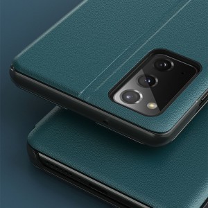 Samsung A32 4G Eco Leather View Case intelligens fliptok zöld