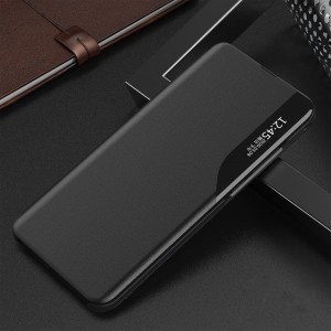 Xiaomi Redmi Note 10 / Redmi Note 10S Eco Leather View Case intelligens fliptok fekete