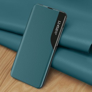 Xiaomi Redmi Note 10 / Redmi Note 10S Eco Leather View Case intelligens fliptok narancssárga