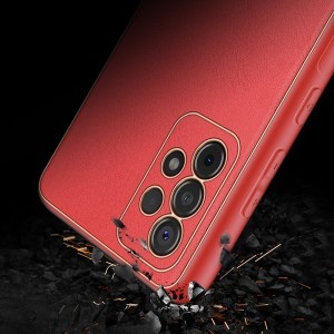 Samsung A52 5G / A52 4G Dux Ducis Yolo Elegáns Tok TPU és PU anyagból készülékhez piros