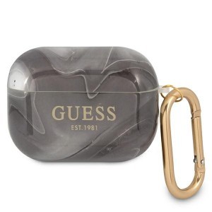 Guess GUAPUNMK Leopard AirPods Pro 1/2 tok fekete