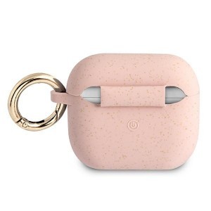 Guess GUA3SGGEP Silicone Glitter AirPods 3 tok pink