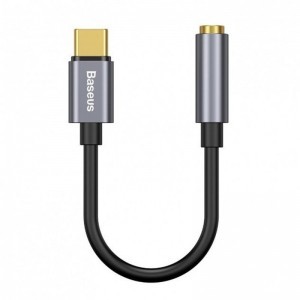 Baseus L54 USB Type-C - 3.5mm jack audio adapter kábel szürke (CATL54-0G) DAC