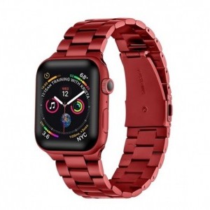 Apple Watch 38/40/41 mm Xprotector Rozsdamentes vastag acél szíj piros