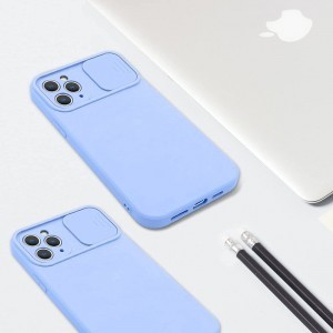 iPhone 11 Pro Nexeri Szilikon tok kameralencse védővel világoskék