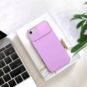 iPhone 12 mini Nexeri Szilikon tok kameralencse védővel lila