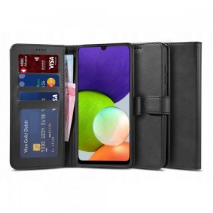 Samsung Galaxy A22 4G Tech-Protect Wallet 2 fliptok fekete